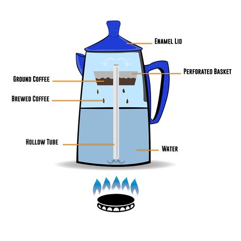 how long do you percolate coffee on a gas stove